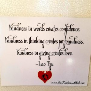 Kindness in action... Magnet